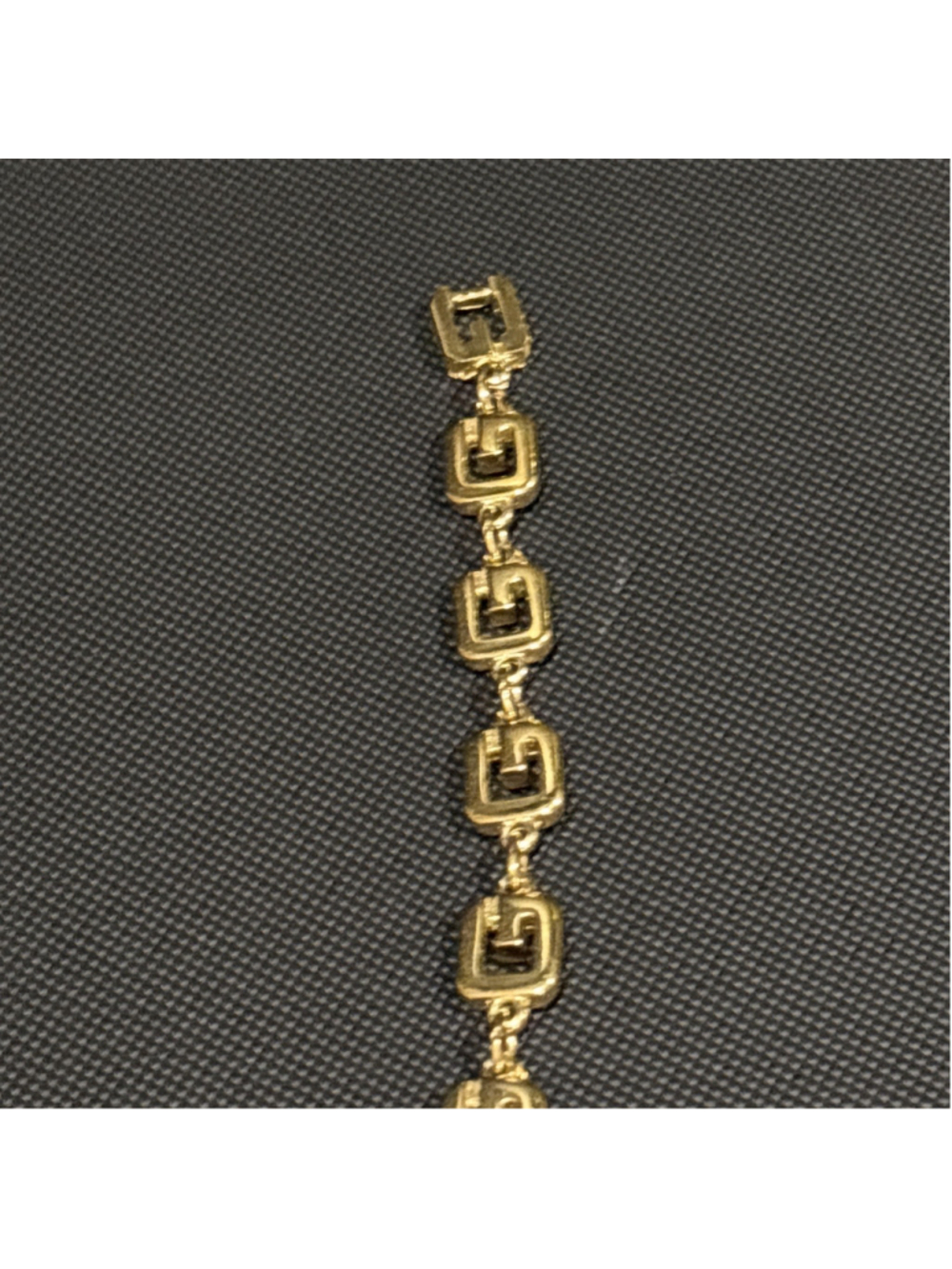 GIVENCHY G Logo Women Unisex Necklace Gold 39cm Used - Picture 10 of 12